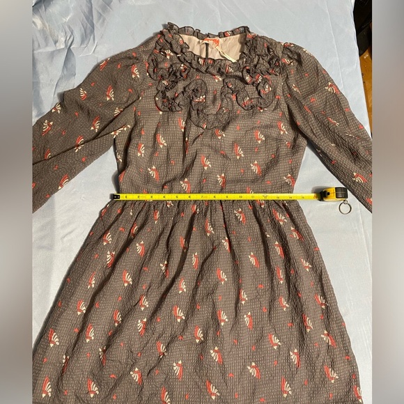 Free People Pink Pleated Sundress with Bishop Sleeves - Picture 9 of 16